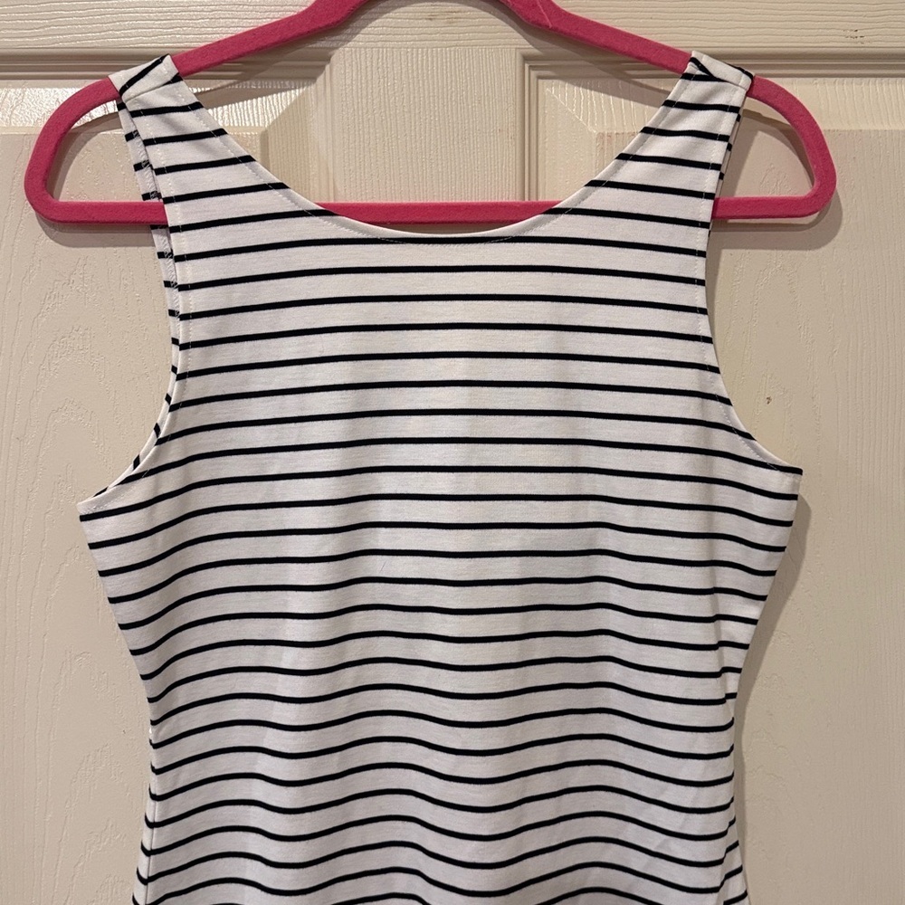 Jack by BB Dakota NWT black/white striped dress, medium - Picture 3 of 8